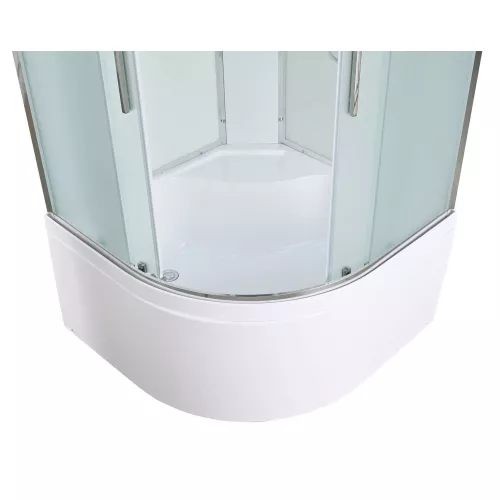 Душевая кабина AvaCan EM5080/5090/5010 матовое стекло, высокий поддон, Цвет стекла: матовое, Цвет профиля: Хром, Выбрать размер: 80х80, Внешний вид: без гидромассажа, Наличие крыши: есть, изображение 14