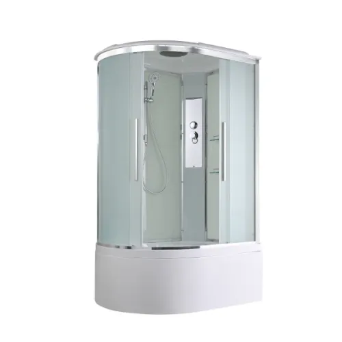 Душевая кабина AvaCan EM5811/5812/5912 L/R матовое стекло, высокий поддон, Цвет стекла: матовое, Цвет профиля: Хром, Выбрать размер: 110х80, Внешний вид: без гидромассажа, Наличие крыши: есть, Ориентация: правая