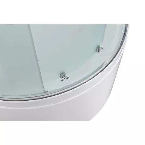 Душевая кабина AvaCan EM5811/5812/5912 L/R матовое стекло, высокий поддон, Цвет стекла: матовое, Цвет профиля: Хром, Выбрать размер: 110х80, Внешний вид: без гидромассажа, Наличие крыши: есть, Ориентация: правая, изображение 13