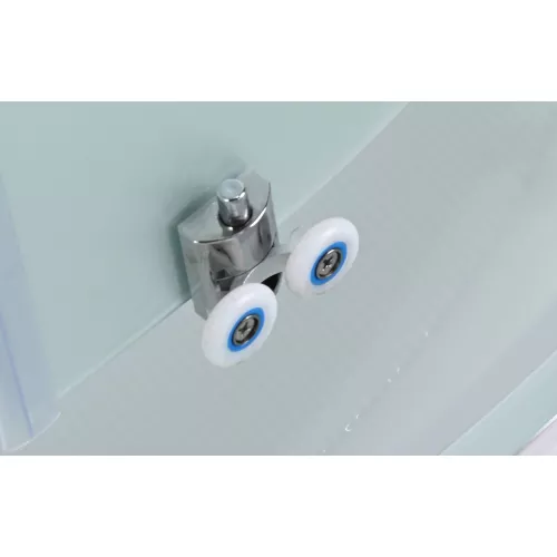 Душевая кабина AvaCan EM5811/5812/5912 L/R матовое стекло, высокий поддон, Цвет стекла: матовое, Цвет профиля: Хром, Выбрать размер: 110х80, Внешний вид: без гидромассажа, Наличие крыши: есть, Ориентация: правая, изображение 19