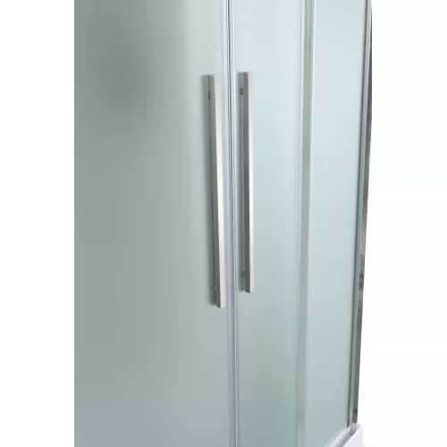 Душевая кабина AvaCan EM5811/5812/5912 L/R матовое стекло, высокий поддон, Цвет стекла: матовое, Цвет профиля: Хром, Выбрать размер: 110х80, Внешний вид: без гидромассажа, Наличие крыши: есть, Ориентация: правая, изображение 10