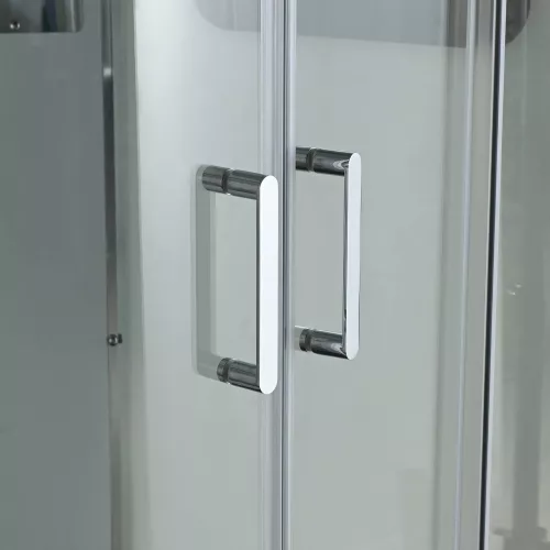 Душевая кабина AvaCan A2090/2010 прозрачное стекло , низкий поддон, Цвет стекла: прозрачное, Цвет профиля: Хром, Выбрать размер: 90х90, Внешний вид: без гидромассажа, Наличие крыши: есть, изображение 10