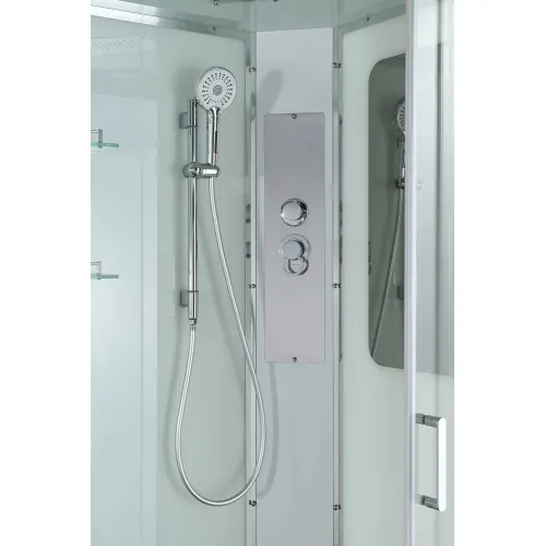 Душевая кабина AvaCan A2812/2912 L/R прозрачное стекло , низкий поддон, Цвет стекла: прозрачное, Цвет профиля: Хром, Выбрать размер: 120х80, Внешний вид: без гидромассажа, Наличие крыши: есть, Ориентация: правая, изображение 6