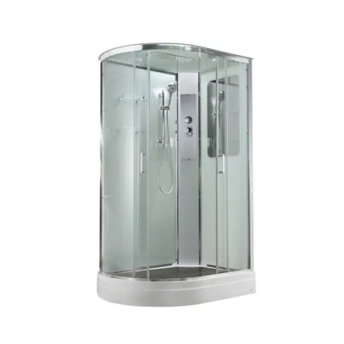 Душевая кабина AvaCan A2812/2912 L/R прозрачное стекло , низкий поддон, Цвет стекла: прозрачное, Цвет профиля: Хром, Выбрать размер: 120х80, Внешний вид: без гидромассажа, Наличие крыши: есть, Ориентация: правая