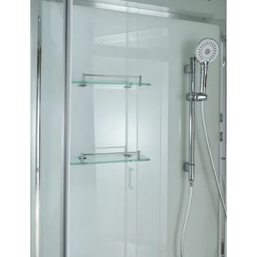 Душевая кабина AvaCan A2812/2912 L/R прозрачное стекло , низкий поддон, Цвет стекла: прозрачное, Цвет профиля: Хром, Выбрать размер: 120х80, Внешний вид: без гидромассажа, Наличие крыши: есть, Ориентация: правая, изображение 8