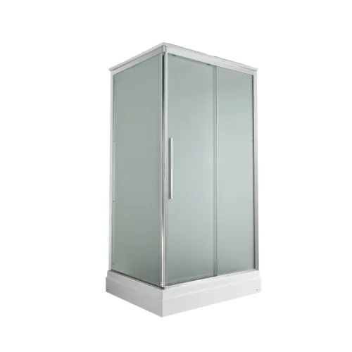 Душевая кабина AvaCan KD2911/2912 матовое стекло, низкий поддон, Цвет стекла: матовое, Цвет профиля: Хром, Выбрать размер: 110х90, Внешний вид: без гидромассажа, Наличие крыши: есть, изображение 4