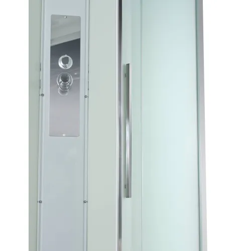 Душевая кабина AvaCan KD2911/2912 матовое стекло, низкий поддон, Цвет стекла: матовое, Цвет профиля: Хром, Выбрать размер: 110х90, Внешний вид: без гидромассажа, Наличие крыши: есть, изображение 6