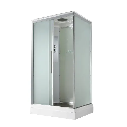 Душевая кабина AvaCan KD2911/2912 матовое стекло, низкий поддон, Цвет стекла: матовое, Цвет профиля: Хром, Выбрать размер: 110х90, Внешний вид: без гидромассажа, Наличие крыши: есть