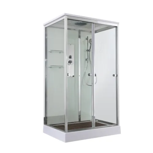 Душевая кабина AvaCan V2011/2012 прозрачное/низкий, Цвет профиля: Хром, Выбрать размер: 110х90, Внешний вид: без гидромассажа, Наличие крыши: есть