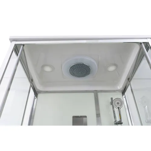 Душевая кабина AvaCan V2011/2012 прозрачное/низкий, Цвет профиля: Хром, Выбрать размер: 110х90, Внешний вид: без гидромассажа, Наличие крыши: есть, изображение 13