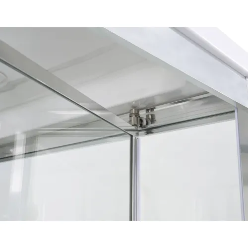 Душевая кабина AvaCan V2011/2012 прозрачное/низкий, Цвет профиля: Хром, Выбрать размер: 110х90, Внешний вид: без гидромассажа, Наличие крыши: есть, изображение 14