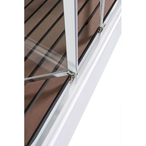 Душевая кабина AvaCan V2011/2012 прозрачное/низкий, Цвет профиля: Хром, Выбрать размер: 110х90, Внешний вид: без гидромассажа, Наличие крыши: есть, изображение 10