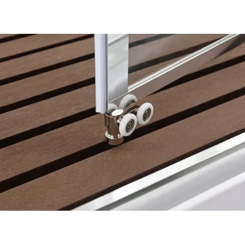 Душевая кабина AvaCan V2011/2012 прозрачное/низкий, Цвет профиля: Хром, Выбрать размер: 110х90, Внешний вид: без гидромассажа, Наличие крыши: есть, изображение 11