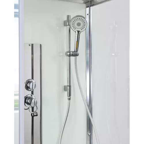 Душевая кабина AvaCan V2080/2090/2010 прозрачное/низкий, Цвет стекла: прозрачное, Цвет профиля: Хром, Выбрать размер: 80х80, Внешний вид: без гидромассажа, Наличие крыши: нет, изображение 10