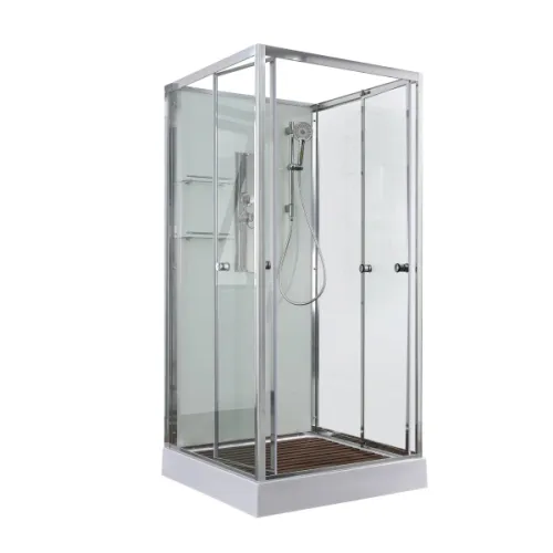 Душевая кабина AvaCan V2080/2090/2010 прозрачное/низкий, Цвет стекла: прозрачное, Цвет профиля: Хром, Выбрать размер: 80х80, Внешний вид: без гидромассажа, Наличие крыши: нет