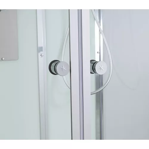 Душевая кабина AvaCan V2080/2090/2010 прозрачное/низкий, Цвет стекла: прозрачное, Цвет профиля: Хром, Выбрать размер: 80х80, Внешний вид: без гидромассажа, Наличие крыши: нет, изображение 12