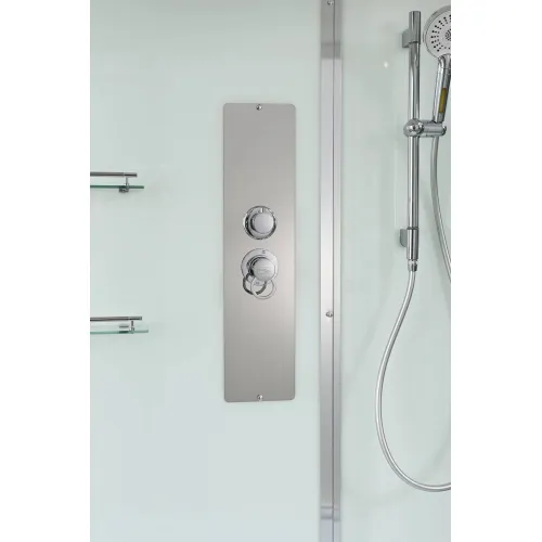 Душевая кабина AvaCan V5012/5015/5016/5017 прозрачное/высокий, Цвет стекла: прозрачное, Цвет профиля: Хром, Выбрать размер: 120х90, Внешний вид: без гидромассажа, Наличие крыши: есть, изображение 6