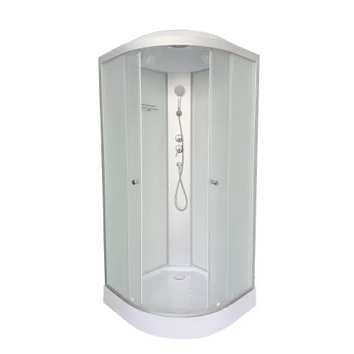 Душевая кабина Dto LM901/908/909 матовое стекло/низкий поддон, Тип поддона: Низкий, Выбрать размер: 100х100, Внешний вид: без гидромассажа, Наличие крыши: есть