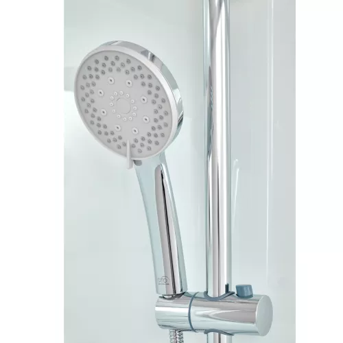 DTO Душевая кабина EM4512, Цвет стекла: с рисунком, Выбрать размер: 80х120, Ориентация: левая, Комплектация: без крыши, LED, гидромассаж, изображение 9