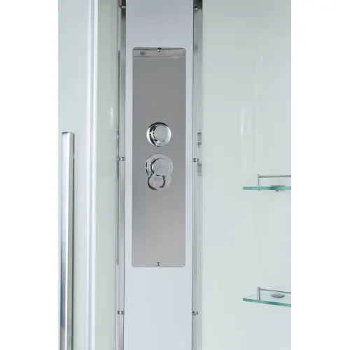 Душевая кабина AvaCan ЕМ2011new  матовое/низкий, Цвет стекла: матовое, Цвет профиля: Хром, Тип поддона: Низкий, Выбрать размер: 110х110, Внешний вид: без гидромассажа, Наличие крыши: есть, изображение 10