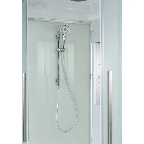 Душевая кабина AvaCan ЕМ2011new  матовое/низкий, Цвет стекла: матовое, Цвет профиля: Хром, Тип поддона: Низкий, Выбрать размер: 110х110, Внешний вид: без гидромассажа, Наличие крыши: есть, изображение 9