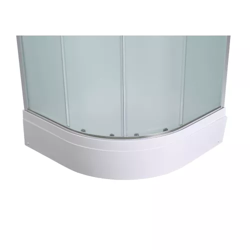 Душевая кабина AvaCan EM3011new  матовое/средний, Цвет стекла: матовое, Цвет профиля: Хром, Тип поддона: Средний, Выбрать размер: 110х110, Внешний вид: без гидромассажа, Наличие крыши: есть, изображение 12