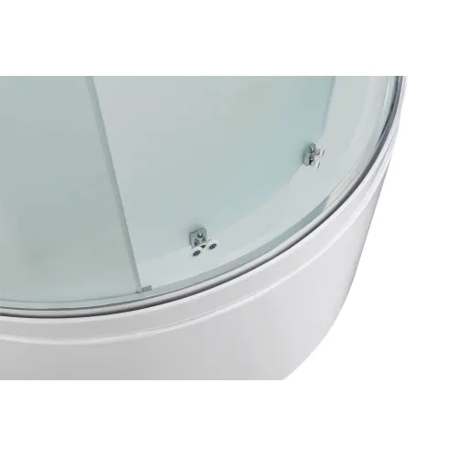 Душевая кабина AvaCan EM5011new  матовое/высокий, Цвет стекла: матовое, Цвет профиля: Хром, Тип поддона: Высокий, Выбрать размер: 110х110, Внешний вид: без гидромассажа, Наличие крыши: есть, изображение 13