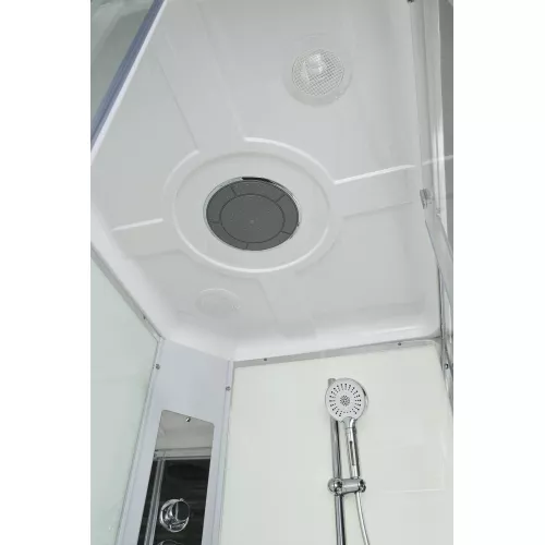 Душевая кабина AvaCan K2080/2090/2010 прозрачное/низкий, Цвет стекла: прозрачное, Цвет профиля: Хром, Выбрать размер: 80х80, Внешний вид: без гидромассажа, Наличие крыши: есть, изображение 5