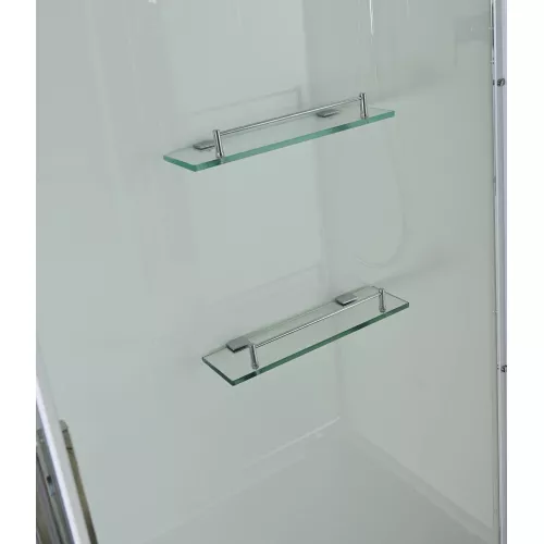 Душевая кабина AvaCan K2080/2090/2010 прозрачное/низкий, Цвет стекла: прозрачное, Цвет профиля: Хром, Выбрать размер: 80х80, Внешний вид: без гидромассажа, Наличие крыши: есть, изображение 7