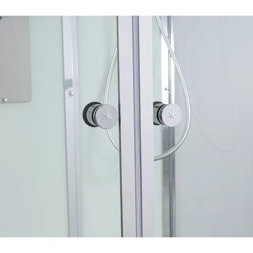 Душевая кабина AvaCan V2810 прозрачное/низкий, Цвет стекла: прозрачное, Цвет профиля: Хром, Выбрать размер: 100х80, Внешний вид: без гидромассажа, Наличие крыши: есть, изображение 11