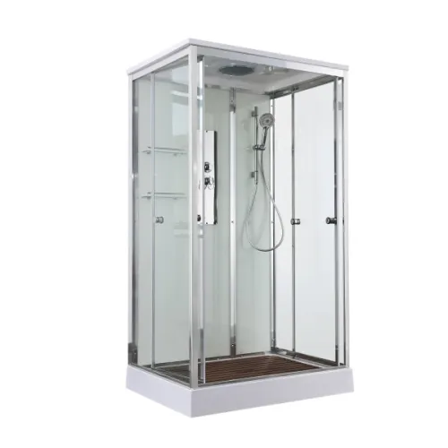 Душевая кабина AvaCan V2810 прозрачное/низкий, Цвет стекла: прозрачное, Цвет профиля: Хром, Выбрать размер: 100х80, Внешний вид: без гидромассажа, Наличие крыши: есть