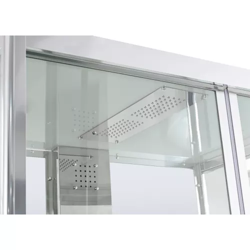 Душевая кабина AvaCan Z1910/ 1910LED, Цвет стекла: прозрачное, Цвет профиля: Хром, Выбрать размер: 100х100, Внешний вид: без гидромассажа, Наличие крыши: есть, изображение 10