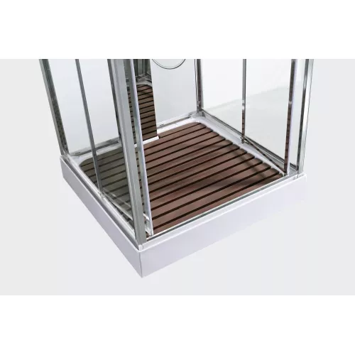 Душевая кабина AvaCan Z1910/ 1910LED, Цвет стекла: прозрачное, Цвет профиля: Хром, Выбрать размер: 100х100, Внешний вид: без гидромассажа, Наличие крыши: есть, изображение 15