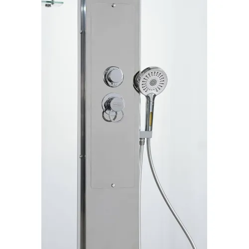 Душевая кабина AvaCan Z1910/Z1911/Z1912 прозрачное/низкий, Цвет стекла: прозрачное, Цвет профиля: Хром, Выбрать размер: 110х90, Внешний вид: без гидромассажа, Наличие крыши: есть, изображение 5