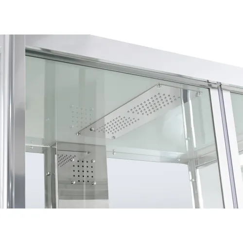 Душевая кабина AvaCan Z1910/Z1911/Z1912 прозрачное/низкий, Цвет стекла: прозрачное, Цвет профиля: Хром, Выбрать размер: 110х90, Внешний вид: без гидромассажа, Наличие крыши: есть, изображение 9