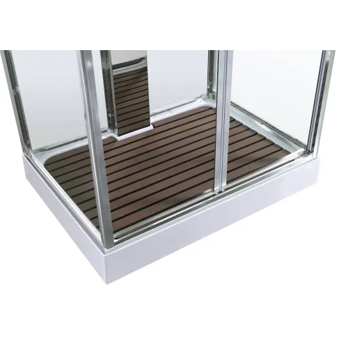 Душевая кабина AvaCan Z1910/Z1911/Z1912 прозрачное/низкий, Цвет стекла: прозрачное, Цвет профиля: Хром, Выбрать размер: 110х90, Внешний вид: без гидромассажа, Наличие крыши: есть, изображение 14