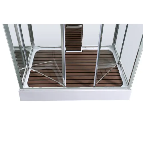 Душевая кабина AvaCan Z1910/Z1911/Z1912 прозрачное/низкий, Цвет стекла: прозрачное, Цвет профиля: Хром, Выбрать размер: 110х90, Внешний вид: без гидромассажа, Наличие крыши: есть, изображение 15