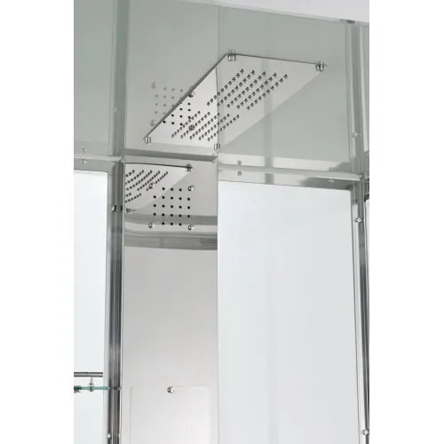 Душевая кабина AvaCan Z1910/Z1911/Z1912 матовое/низкий, Цвет стекла: матовое, Цвет профиля: Хром, Выбрать размер: 120х90, Внешний вид: без гидромассажа, Наличие крыши: есть, изображение 4