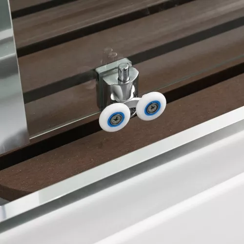 Душевая кабина AvaCan Z2911/2912 прозрачное/низкий, Цвет стекла: прозрачное, Цвет профиля: Хром, Выбрать размер: 110х90, Внешний вид: без гидромассажа, Наличие крыши: есть, изображение 14