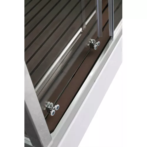 Душевая кабина AvaCan Z2911/2912 прозрачное/низкий, Цвет стекла: прозрачное, Цвет профиля: Хром, Выбрать размер: 110х90, Внешний вид: без гидромассажа, Наличие крыши: есть, изображение 12