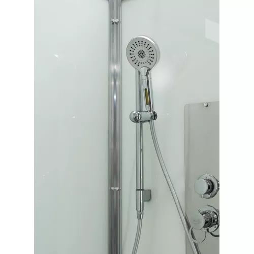 Душевая кабина AvaCan Z2911/2912 прозрачное/низкий, Цвет стекла: прозрачное, Цвет профиля: Хром, Выбрать размер: 110х90, Внешний вид: без гидромассажа, Наличие крыши: есть, изображение 5