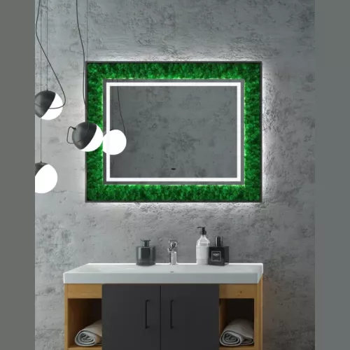 Зеркало ACWEN "Forest Led" 100х80 с бесконтактным сенсором