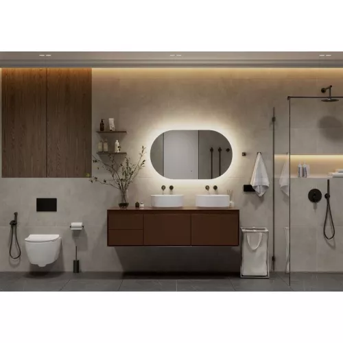 Зеркало ACWEN "Fleur Led" с бесконтактным сенсором, Внешний вид: горизонтальное, Выбрать размер: 1000х600, изображение 2