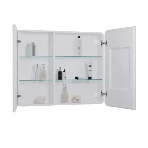 Зеркало-шкаф ACWEN "Elliott LED" 100х80 с датчиком движения, розеткой, изображение 9