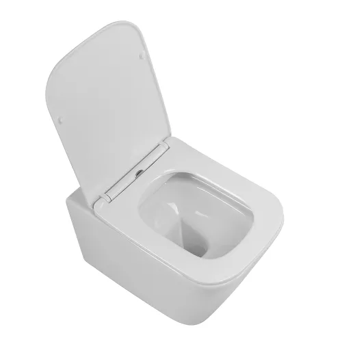 Унитаз подвесной безободковый с сиденьем BelBagno DUE 2.0 BB7107CHR/SC, изображение 2