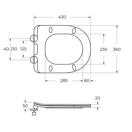 Унитаз подвесной безободковый с сиденьем BelBagno UNO 2.0 BB7306CHR/SC, изображение 11