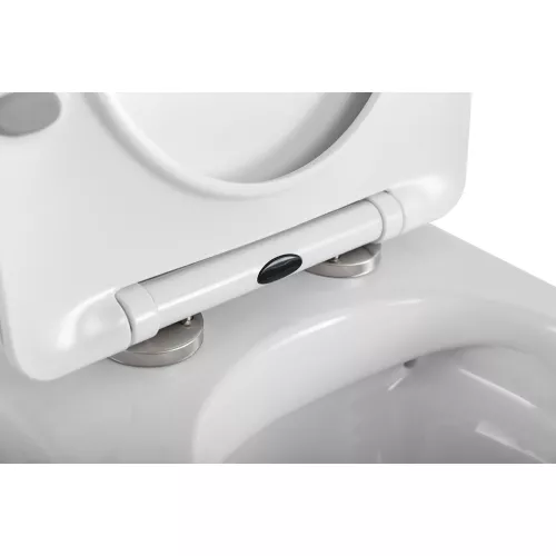 Унитаз подвесной безободковый с сиденьем BelBagno UNO 2.0 BB7306CHR/SC, изображение 8