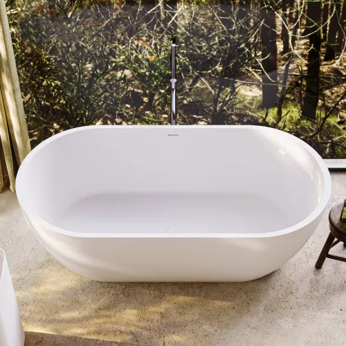 Ванна из искусственного камня Solid Surface CEZARES CZR-STYLUS-160-80-54-SSB, изображение 5