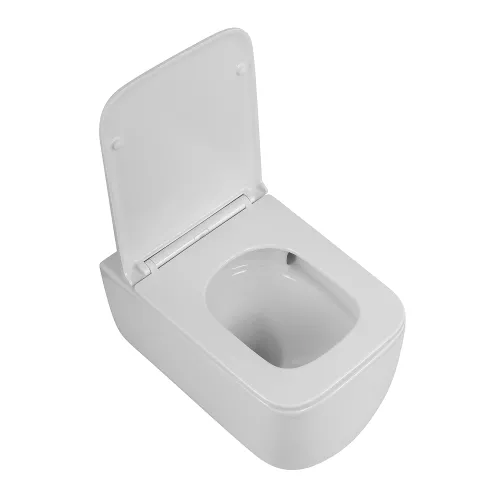 Унитаз подвесной безободковый с сиденьем BelBagno LUCE BB076CH-TOR/SC, изображение 2