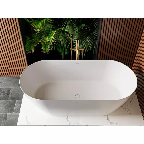 Ванна из искусственного камня Solid Surface CEZARES CZR-RELAX-SSB, Выбрать размер: 150х75, изображение 3